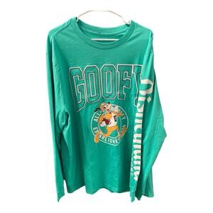 MENS DISNEY SIZE 2XL GOOFY ALL-STAR T SHIRT DISNEYLAND LONG SLEEVE NWT
